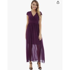 Fisoul plum maxi dress
